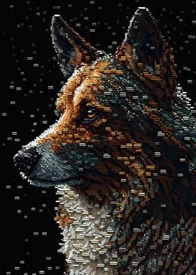 Waf Dog Pixel Art