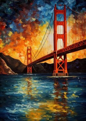 Starry Golden Gate