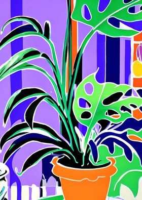 Pop Art Monstera