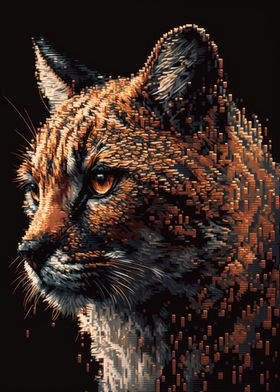 Meow Cat Pixel Art