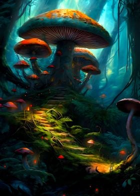 Fantasy World Mushrooms