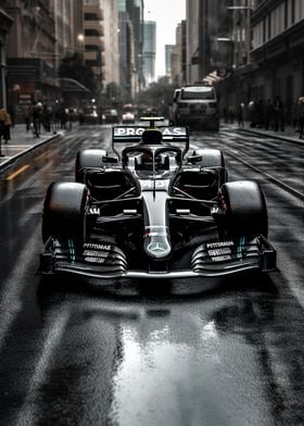 F1 Black Mercedes