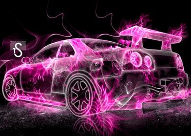 Nissan GTR Neon Car