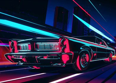 Pontiac GTO Car Neon