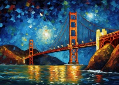 Starry Golden Gate