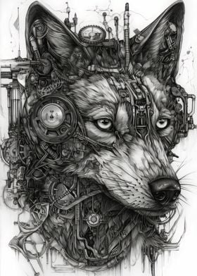 Steampunk Diagram Animal