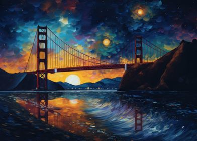 Starry Golden Gate