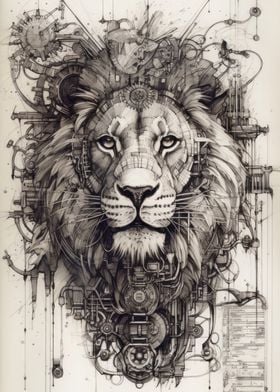 Steampunk Diagram Animal