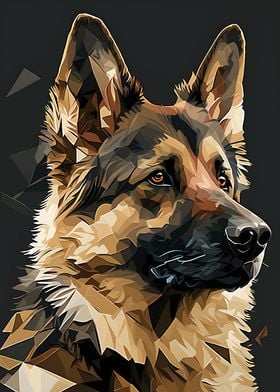 german shepherd portrait