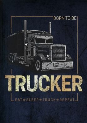 Trucker Profession Vintage