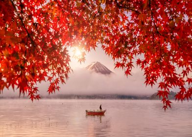 Mountain Fuji at autumn