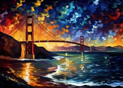 Starry Golden Gate