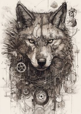 Steampunk Diagram Animal