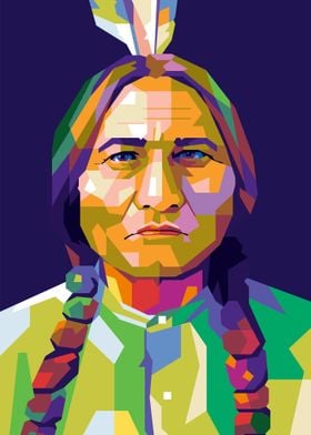 Sitting Bull Painting