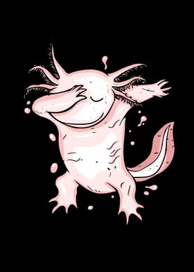 Dabbing Axolotl Gift Kids 