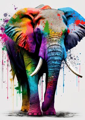 elephant colorful