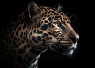 Jaguar Portrait Dark BG