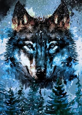 Wolf Painting