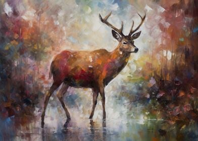 Impressionist Deer