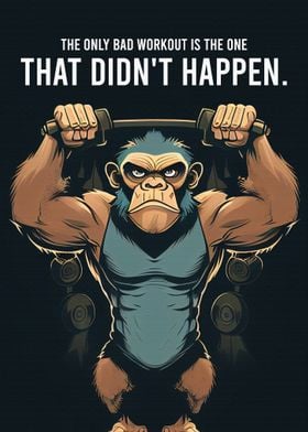 Monkey Fitness Motivation