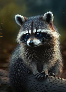 cute raccoon