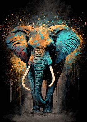 elephant colorful