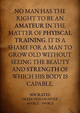 Beauty Of The Body Socrate