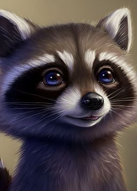 cute raccoon 