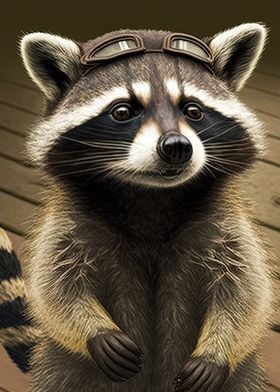 cute raccoon