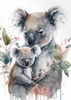 Koala watercolor 