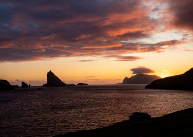 Sunset on Faroe Islands