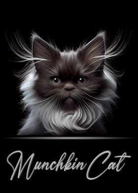 Munchkin Cat Portrait