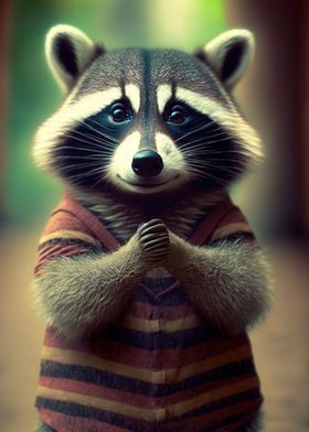 cute raccoon