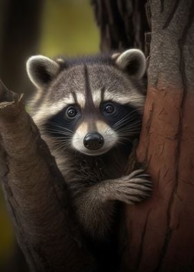 cute raccoon