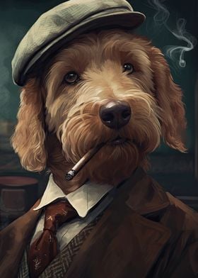 Goldendoodle Dog Gangster