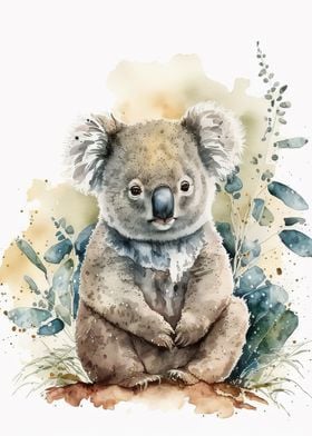 Koala watercolor 