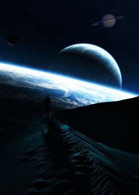 Dawn of Space Landscape