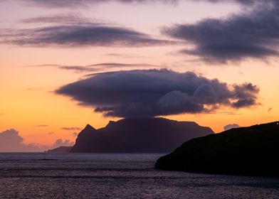 Sunset on Faroe Islands