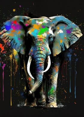 elephant colorful