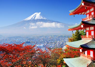 Mt Fuji in Autumn 