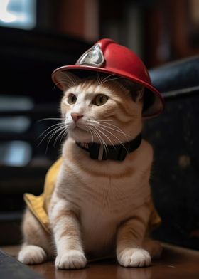 Fire department Cat