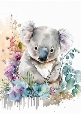 Koala watercolor 