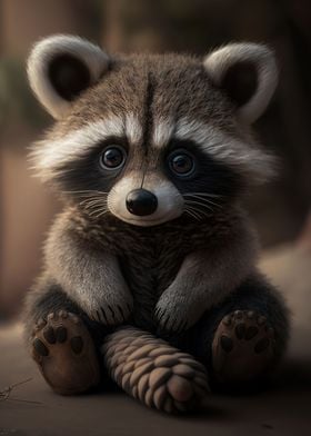 cute raccoon