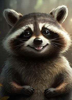 cute raccoon 