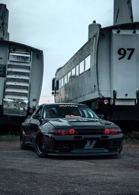 Black Nissan Skyline GTR