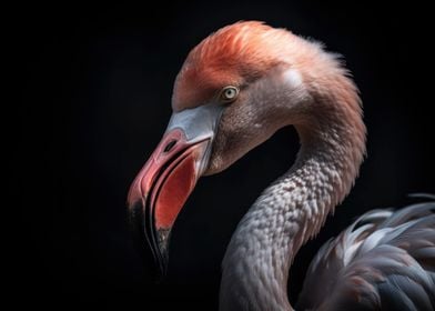 Flamingo Animal Portrait