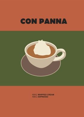 con panna coffee