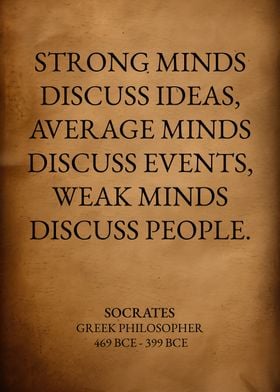 Strong Minds Discuss Ideas