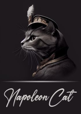 Napoleon Cat Portrait