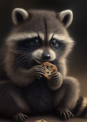 cute raccoon